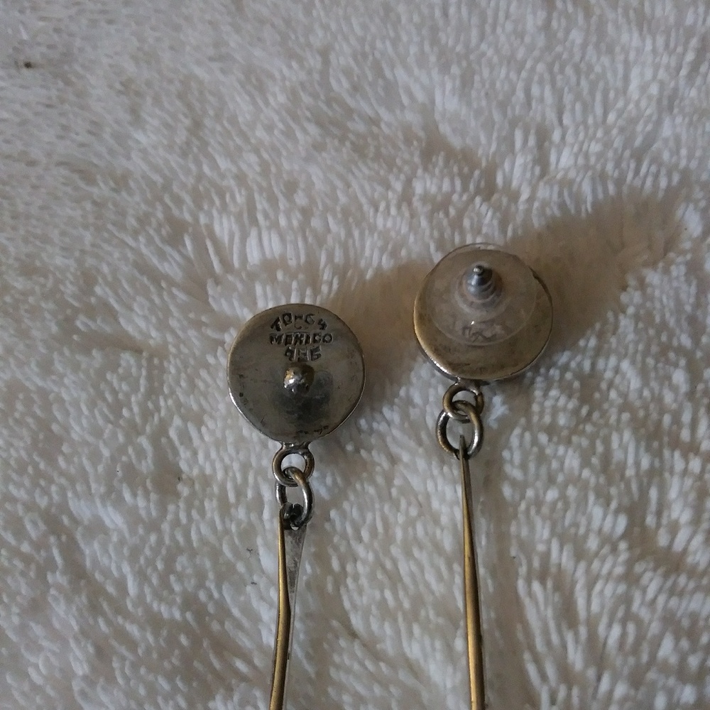 Solid Sterling Silver 925 Earrings - image 4